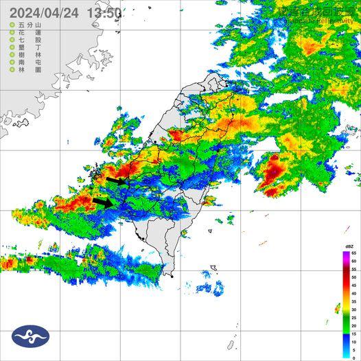 雲林將有一波強降雨發生。（圖／翻攝自觀氣象看天氣粉專、源自中央氣象署）