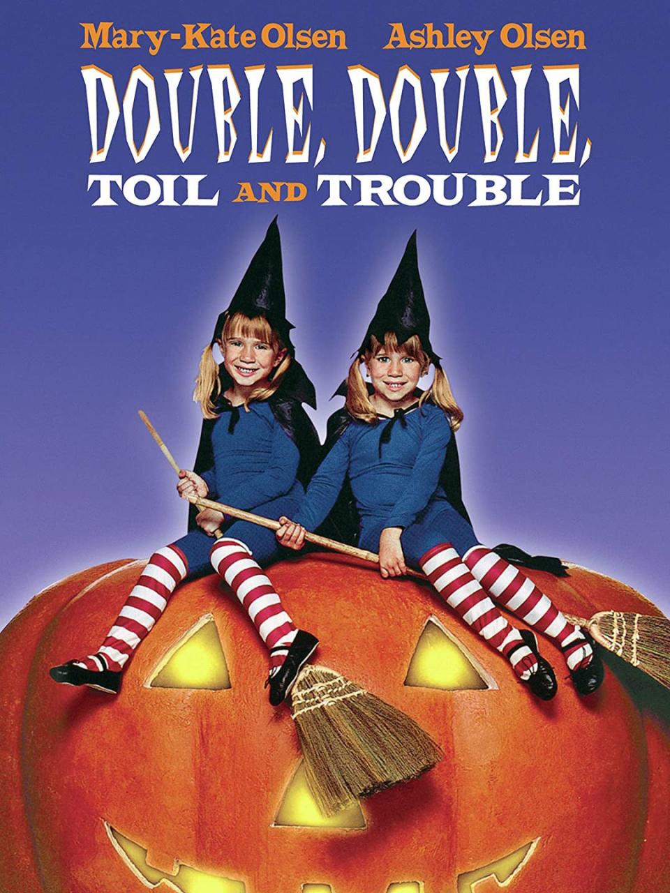 <p>The mischievous Mary-Kate and Ashley must find a magic moonstone come Halloween night to beat their evil aunt and save their home. </p><p><a class="link " href="https://www.amazon.com/Double-Toil-Trouble-Ashley-Olsen/dp/B002RIHYQG?tag=syn-yahoo-20&ascsubtag=%5Bartid%7C10070.g.3104%5Bsrc%7Cyahoo-us" rel="nofollow noopener" target="_blank" data-ylk="slk:Watch on Amazon;elm:context_link;itc:0;sec:content-canvas">Watch on Amazon</a></p>