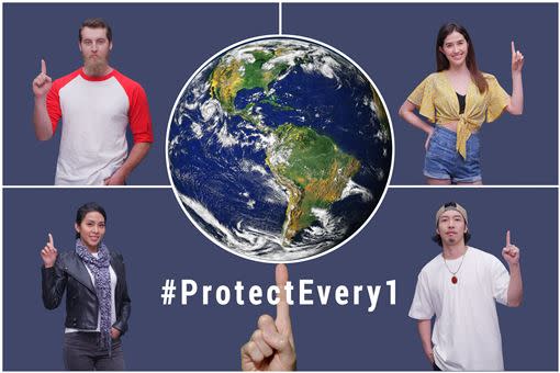看見台灣基金會及溫世仁文教基金會發佈防疫影片「Protect Every1」，籲全世界齊心抗擊病毒。（圖／溫世仁文教基金會提供）