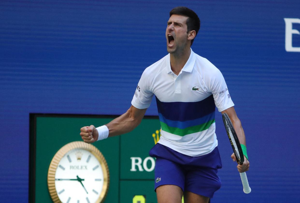 Serbia's Novak Djokovic at the US Open