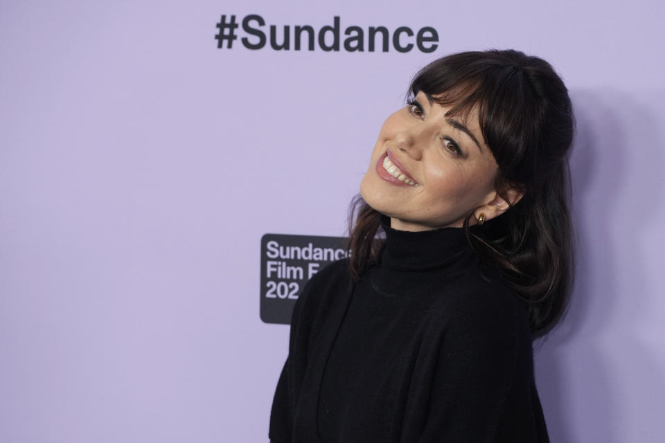 Aubrey Plaza attends the premiere of "My Old Ass" at the Eccles Theatre during the Sundance Film Festival on Saturday, Jan. 20, 2024, in Park City, Utah. (Photo by Charles Sykes/Invision/AP)