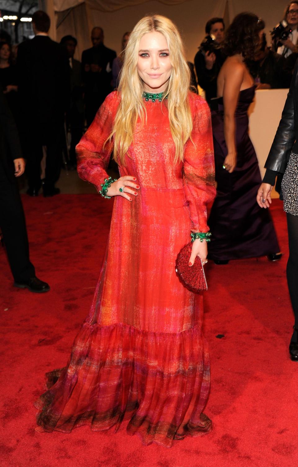 Mary-Kate Olsen in vintage Givenchy haute couture at the 2011 Met Gala.