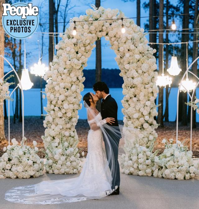 In pictures: All-Star shortstop Dansby Swanson ties the knot with soccer  sensation Mallory Pugh in a gorgeous ceremony at Lake Oconee