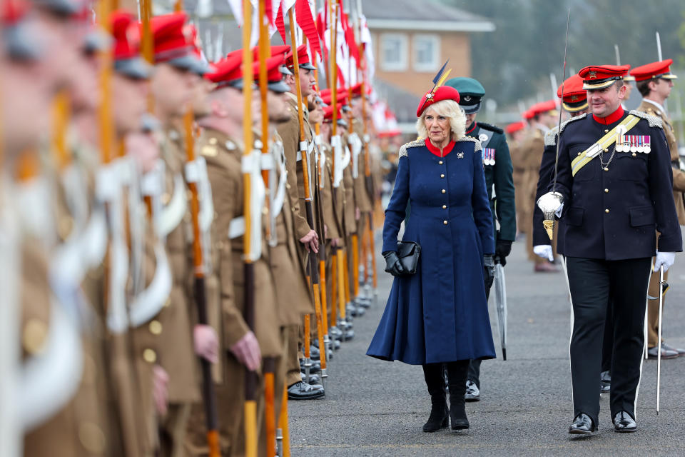 Queen Camilla, Russell & Bromley, The Royal Lancers, shoes