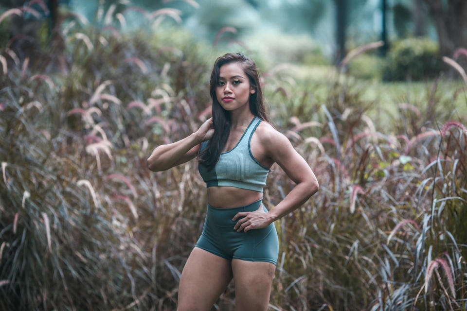 Farhanna transited from running to powerlifting after following her boyfriend to his gym sessions.
