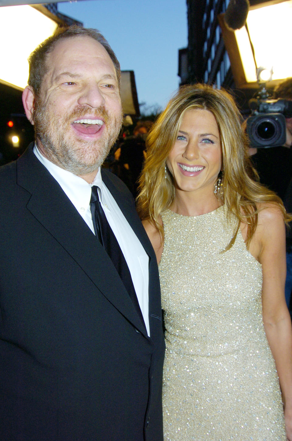 Weinstein and Aniston at the 2005 premiere of 