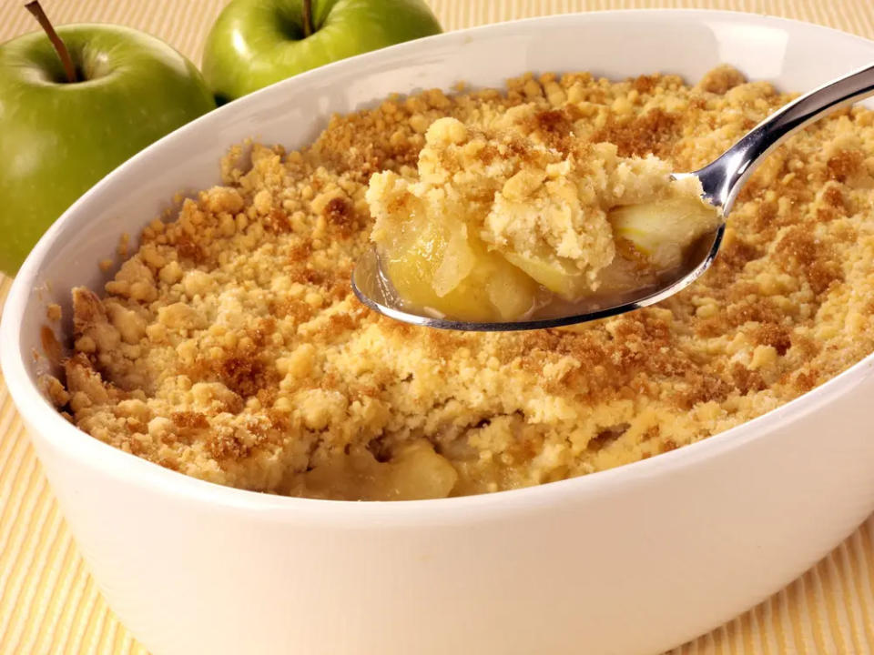 Crumble de manzana / postres fáciles para el frío