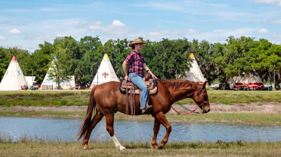 Horseback riding at Westgate River Ranch Resort & Rodeo.<p>Westgate River Ranch Resort & Rodeo</p>