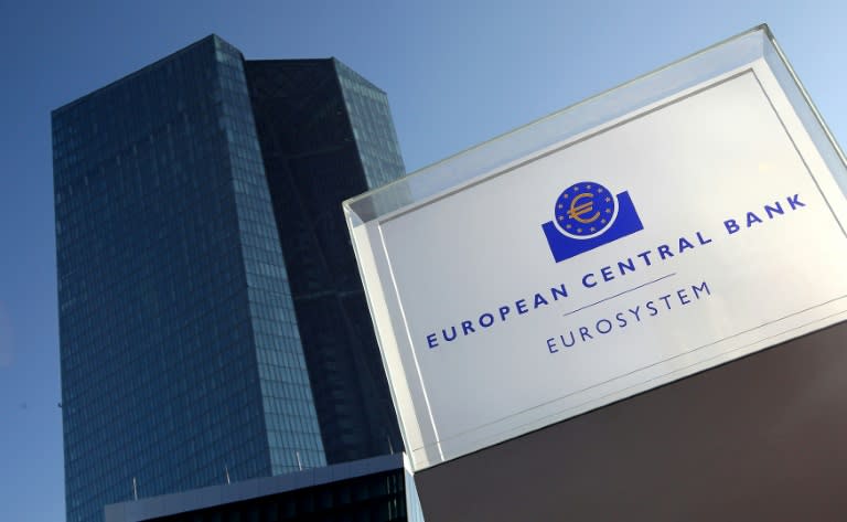 The European Central Bank (ECB) is based in Frankfurt, western Germany