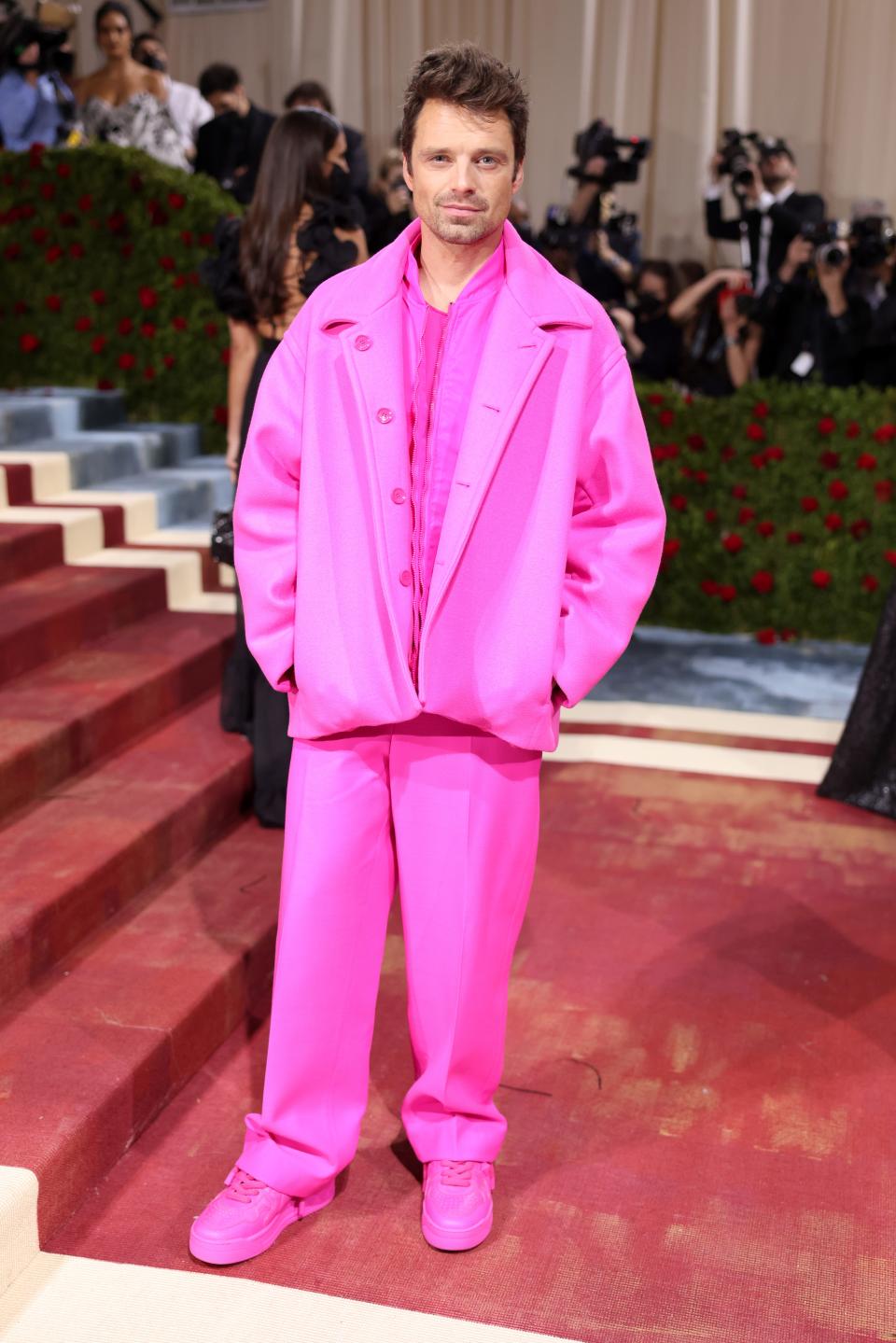 Sebastian Stan attends the 2022 Met Gala.