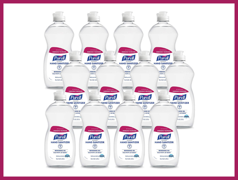 Purell Advanced Hand Sanitizer, Refreshing Gel, 12.6-ounce, (12-pack). (Photo: Amazon)