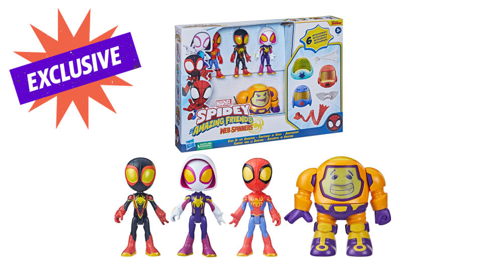 Marvel Spidey and His Amazing Friends Web-Spinners Gear Up for Adventure Pack (Photo: Courtesy of Hasbro)