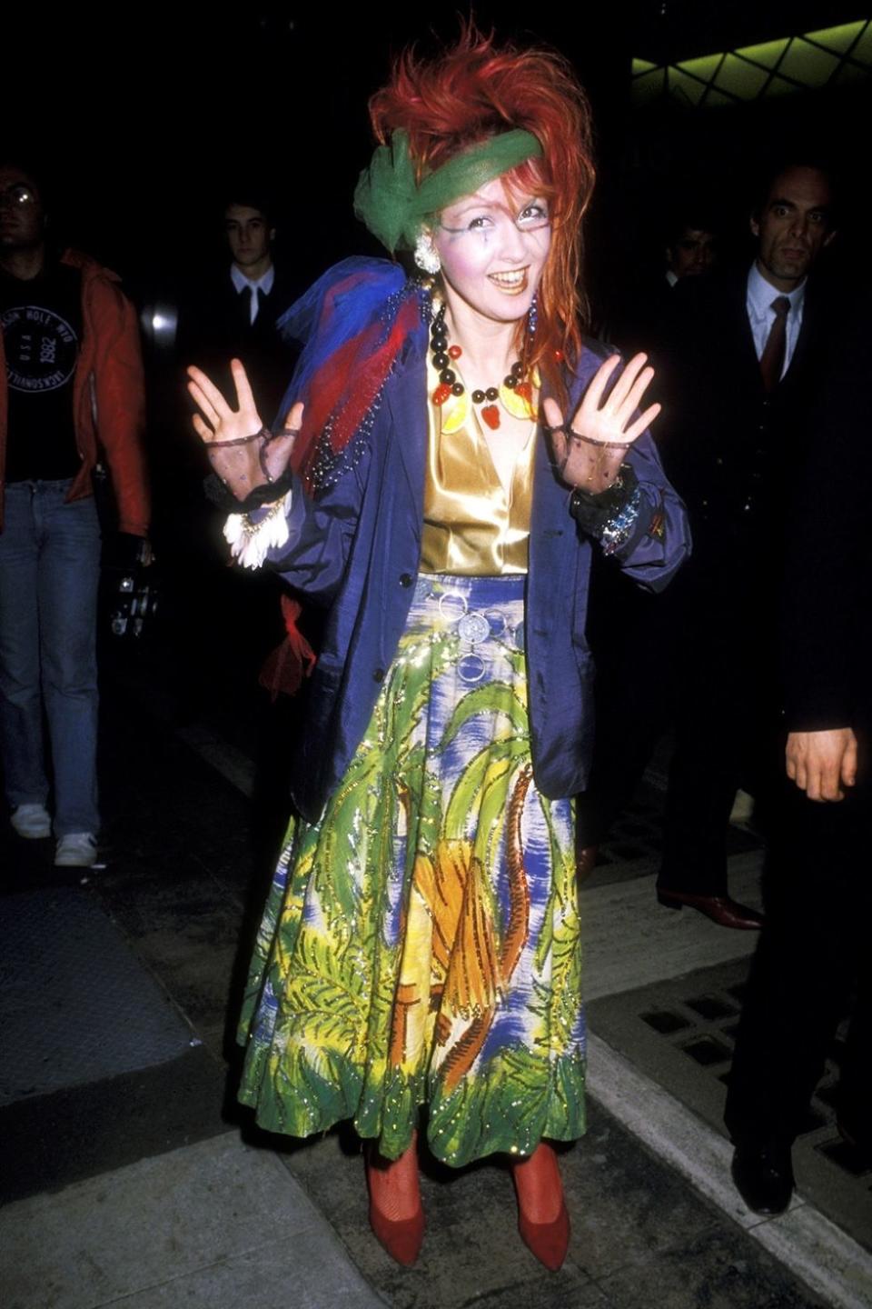 <p>In all fairness, this was actually a pretty standard look for Cyndi Lauper back in the day.</p>