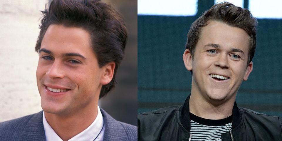 Rob Lowe and John Owen Lowe at 24