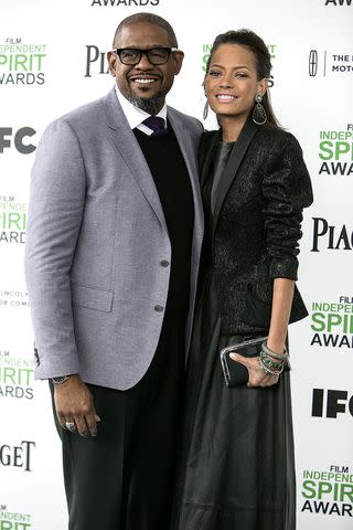 <p>ADRIAN SANCHEZ-GONZALEZ/AFP via Getty</p> Forest Whitaker and Keisha Nash at the 2014 Independent Spirit Awards