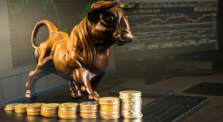 udbytteaktier Finansiel investering i bull market. udbytte aristokrater