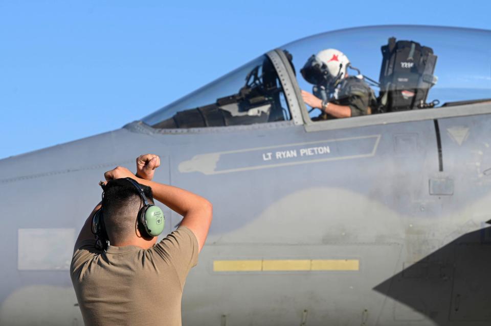 Air Force crew chief F-15C Australia
