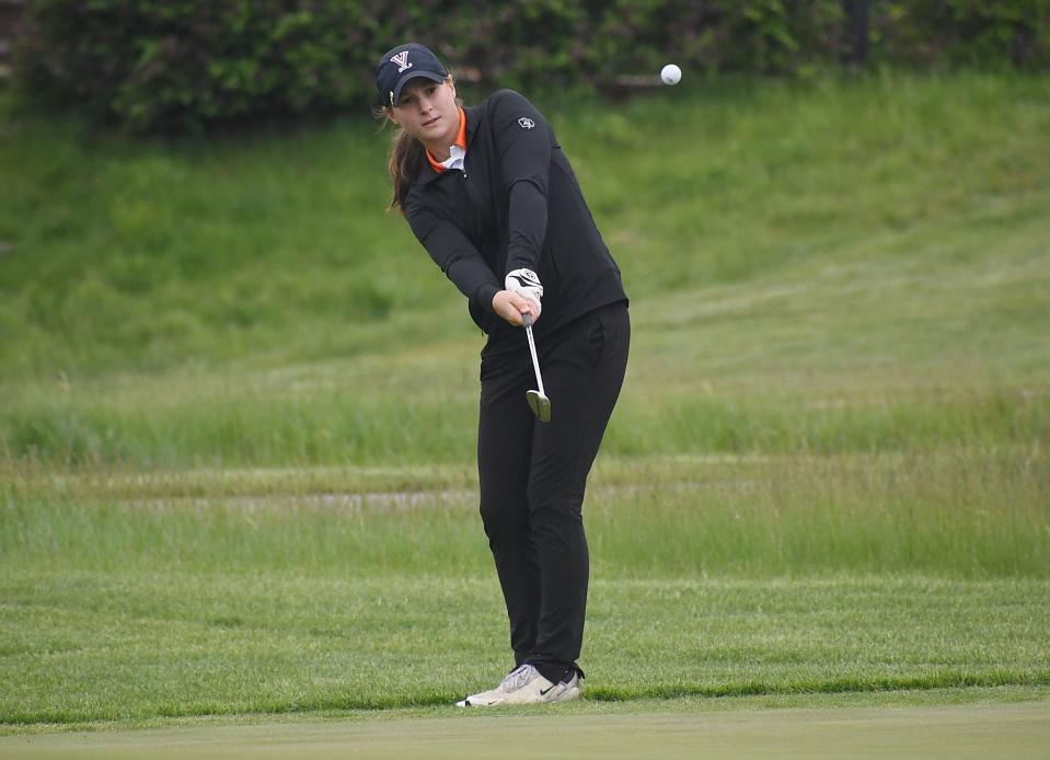 La golfista femenina de West Des Moines Valley, Hallie Yates, fue votada como la Atleta femenina de la semana de Des Moines Register del 16 al 22 de abril por los lectores de Register.