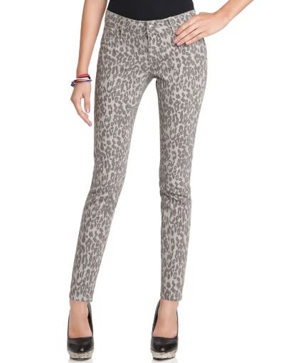 Spoon Jeans, Leopard Printed Skinny Denim, $42