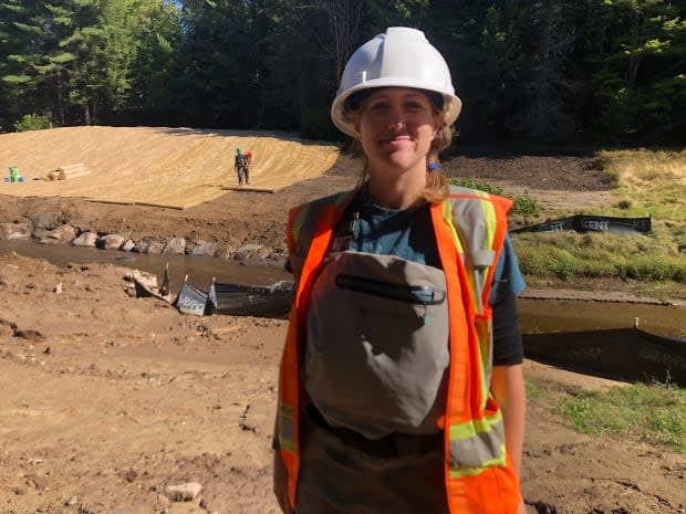 Natalie Deseta is the project co-ordinator for the Nashwaak River Watershed Association.  (Lauren Bird CBC - image credit)