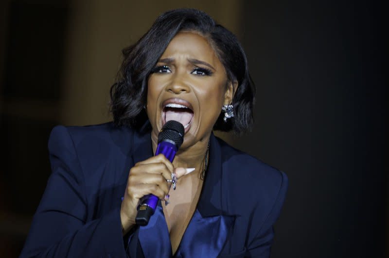 Jennifer Hudson performs at the White House in June. File Photo by Samuel Corum/Sipa USA