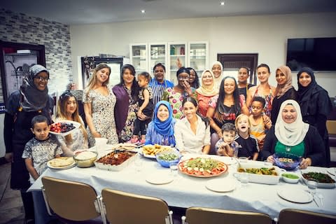 The women of the Hubb Community Kitchen at the Al Manaar Muslim Cultural Heritage Centre in West London - Credit: PA