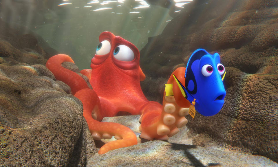 <p>While Disney’s "Moana" and "Zootopia" were both nominated for Best Animated Feature, "Finding Dory" was left off the list — a rare Pixar snub. Incidentally, "Dory" was the highest-grossing animated feature of 2016, and the No. 1 box office earner of the year - until "Rogue One" came along. (Photo: Disney/Pixar) </p>