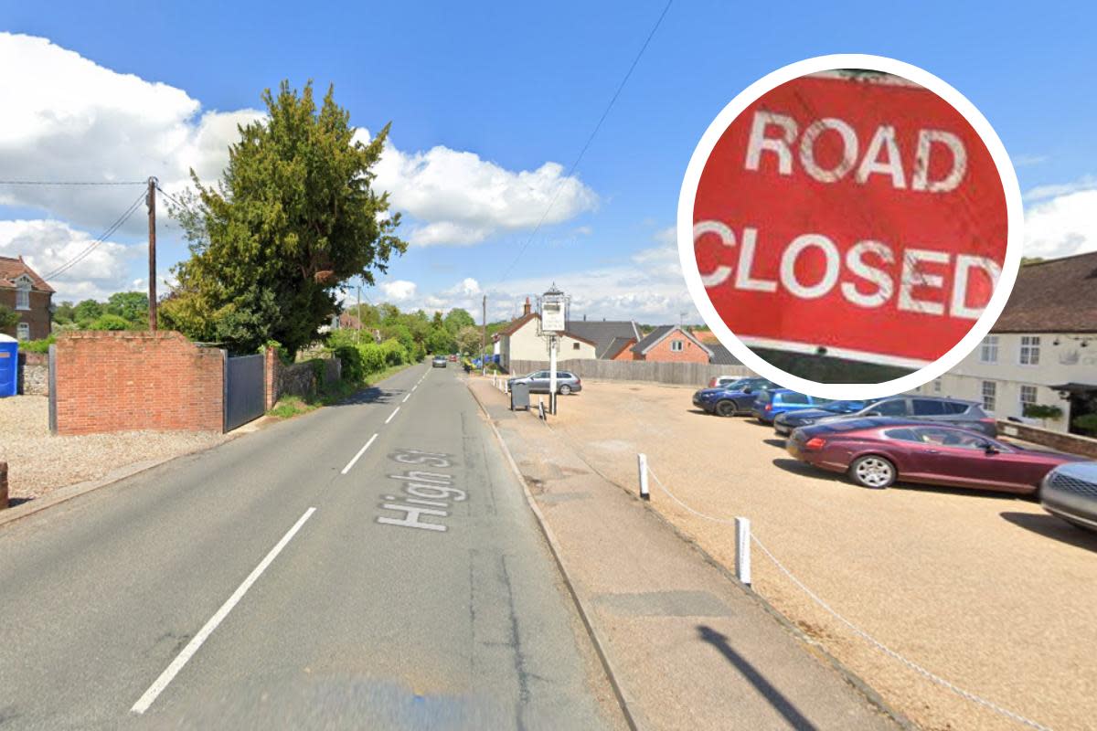 High Street in Ufford will be closed for nearly three months <i>(Image: Google)</i>