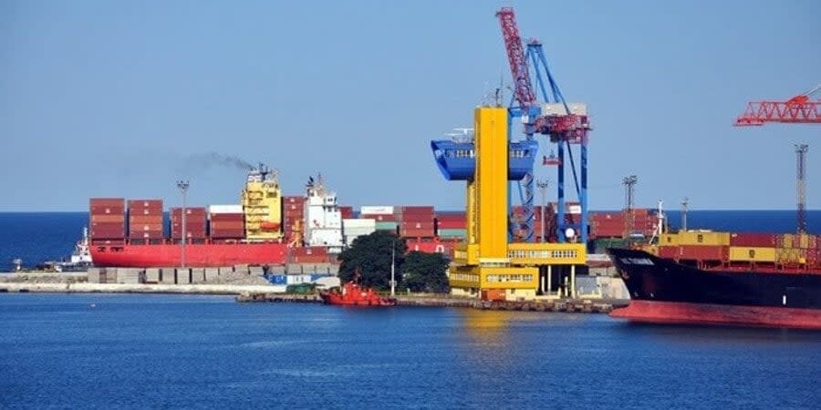 Trade port of Odesa