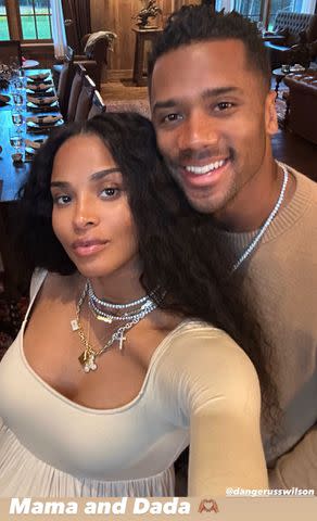 <p>Ciara Instagram</p> Ciara and Russell Wilson