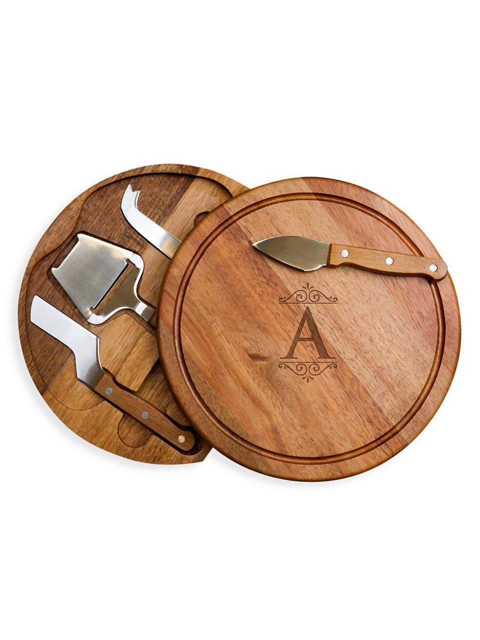 <p><a href="https://go.redirectingat.com?id=74968X1596630&url=https%3A%2F%2Fwww.saksfifthavenue.com%2Fproduct%2Fpicnic-time-monogram-circo-acacia-wood-5-piece-cheese-board--amp--tool-set-0400013404249.html&sref=https%3A%2F%2Fwww.esquire.com%2Flifestyle%2Fg41285851%2Fgifts-for-in-laws%2F" rel="nofollow noopener" target="_blank" data-ylk="slk:Shop Now;elm:context_link;itc:0;sec:content-canvas" class="link ">Shop Now</a></p><p>Monogram 5-Piece Cheese Board & Tool Set</p><p>saksfifthavenue.com</p><p>$57.95</p>