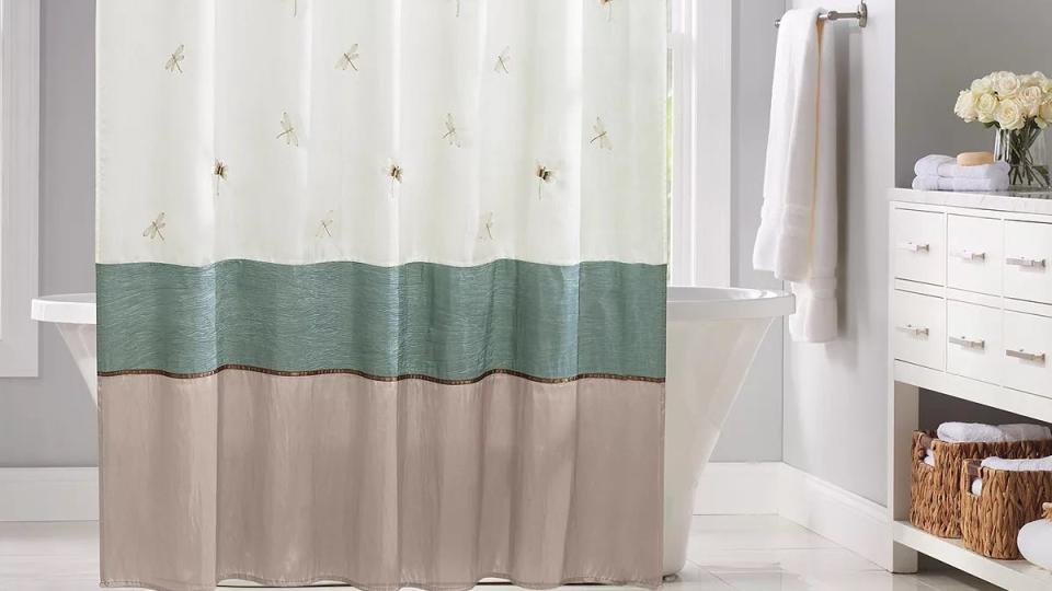 This Home Classics shower curtain comes in a variety of colors—and you can get it for less than $20 right now.