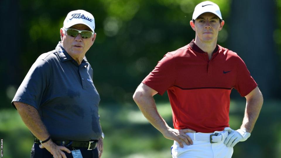 Rory McIlroy with Butch Harmon in 2016