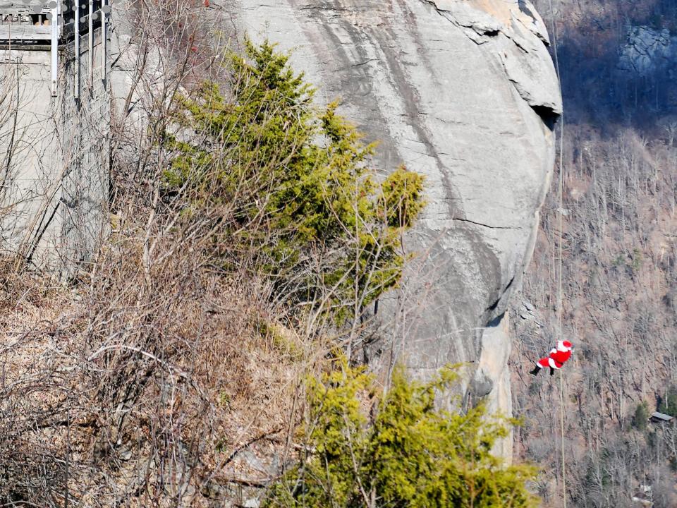 santa chimney rock