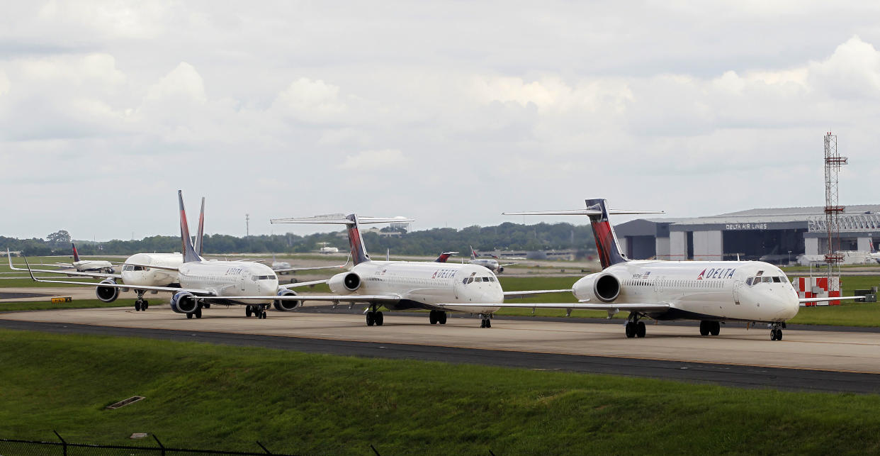 Delta airliners at Hartsfield Jackson Atlanta International Airport in Georgia on Aug. 8, 2016. (Photo: Tami Chappell / Reuters)