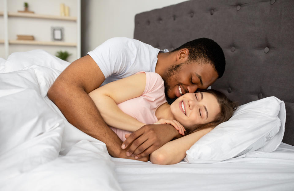 The 4 minute foreplay hack suggests setting a timer and taking turns with your partner. (Getty Images)