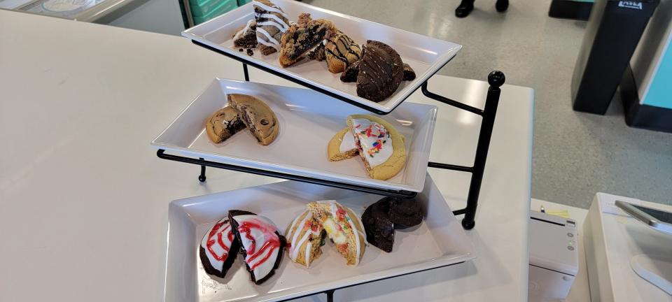 Cookies on display at Dirty Dough in Tannersville on Jan. 2, 2024.
