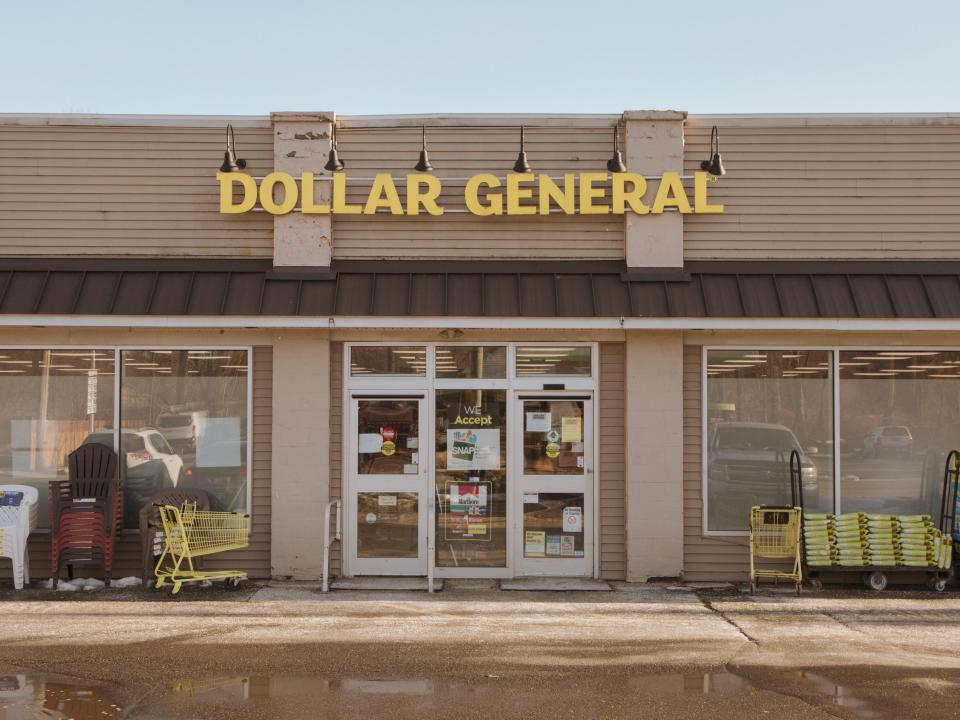 The front of a Dollar General Store in Amenia, New York.