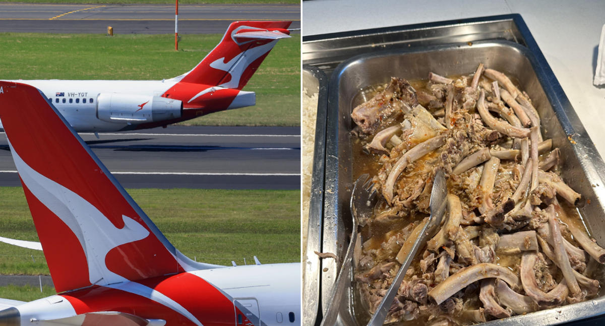 „Okropny” posiłek w salonie biznesowym pasażerów Qantas oburza Australijczyków