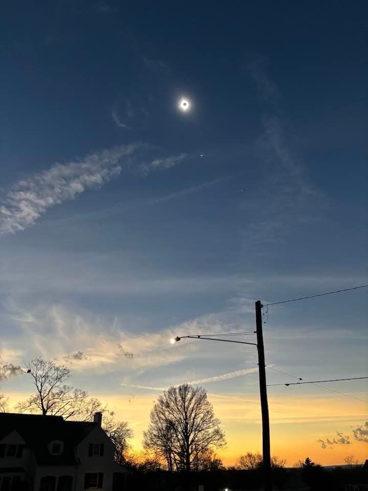 The view of the total solar eclipse in totality from Middletown, Ohio.