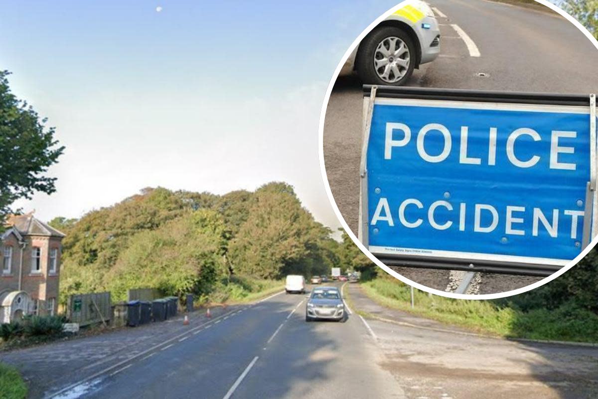 Queueing traffic due to crash on A37 <i>(Image: Google Maps)</i>