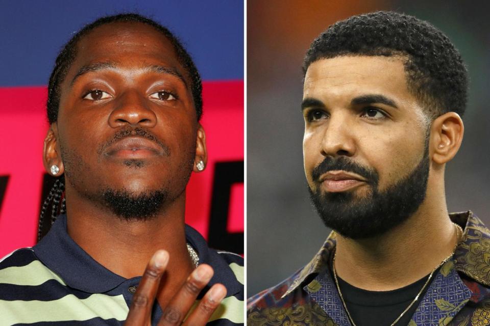 Embroiled: Pusha T and Drake (Getty Images)