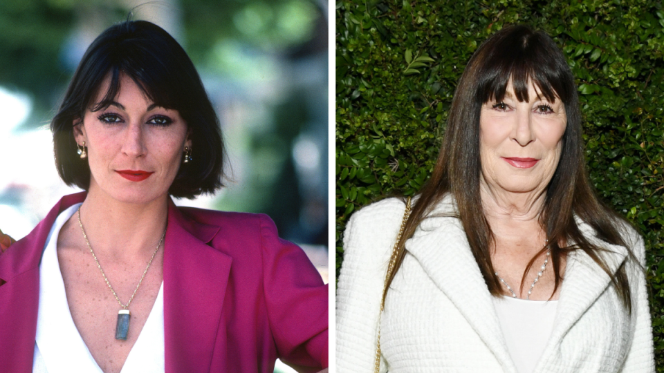 Angelica Houston Left: 1985; Right: 2023