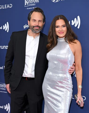 <p>Axelle/Bauer-Griffin/FilmMagic</p> Seth Marks and Meredith Marks at the 34th Annual GLAAD Media Awards Los Angeles at The Beverly Hilton on March 30, 2023