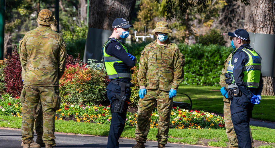 Melbourne residents are currently allowed outside for one hour of exercise a day and must comply with a strict curfew. Source: AAP