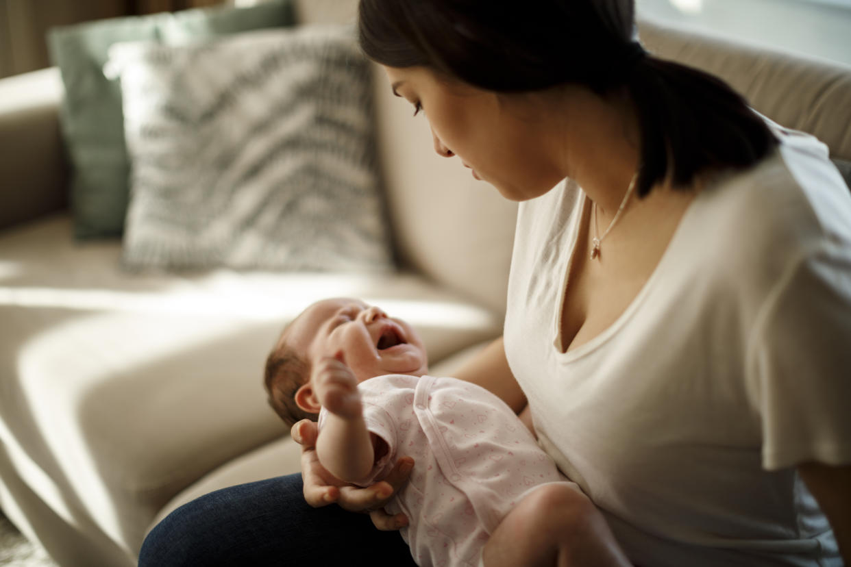 New mum with her baby. Women are to receive more support for postnatal depression. (Getty Images)