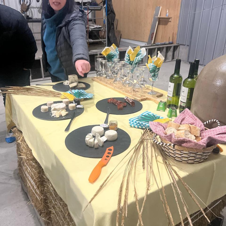 The Newfoundland delegation were treated to several demonstrations, such as this one of French charcuterie products.