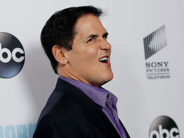 Mark Cuban gets Schwifty with it. (Getty Images)