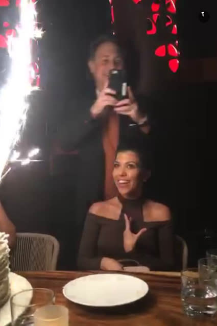 Kim Kardashian Shows Major Cleavage and Licks Kanye West's Shoulder While  Celebrating Kourtney's Birthday Again in Miami