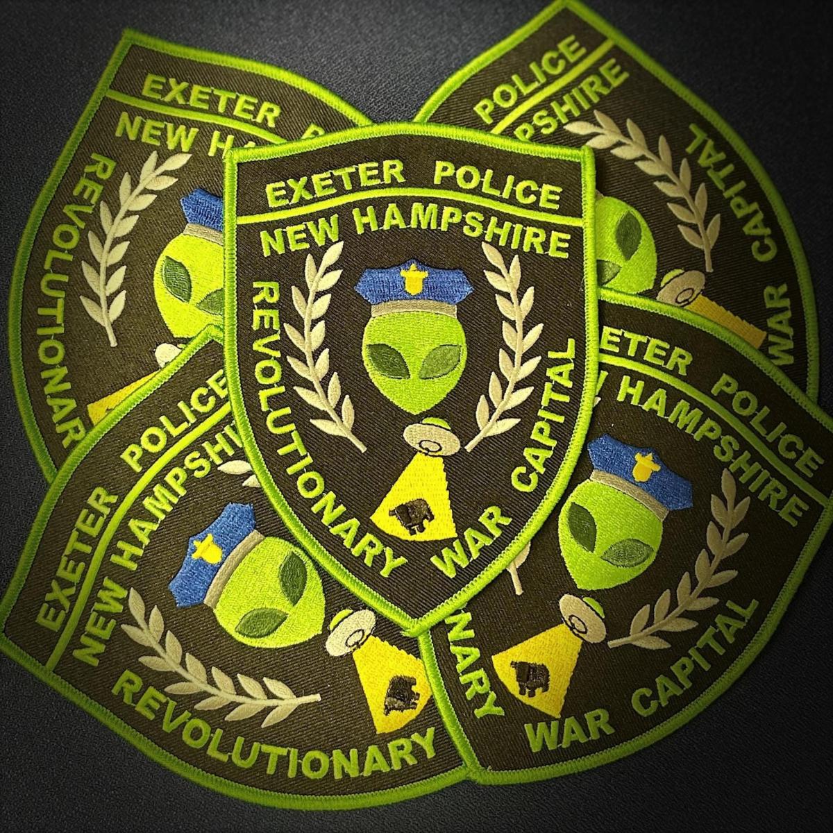 Exeter police create first commemorative patch for UFO Festival